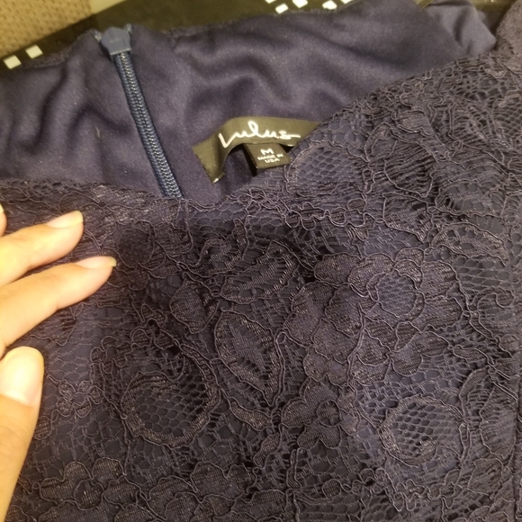 Lulus blue off the shoulder maxi dress - Picture 4 of 4